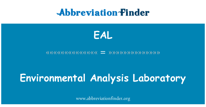 EAL: Environmental Analysis Laboratory