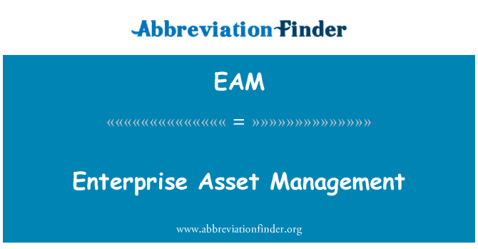 EAM: Enterprise Asset Management