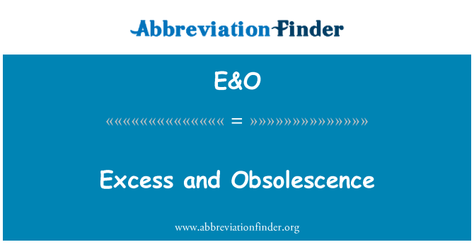 E&O: An plis ak Obsolescence