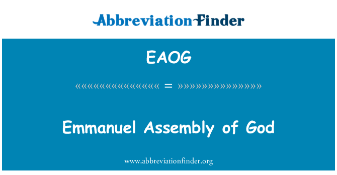 EAOG: Emmanuel Assembly of God