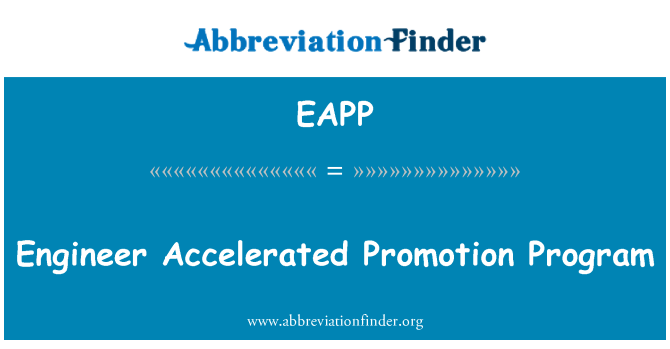 EAPP: Program pospešenega promocijo inženir