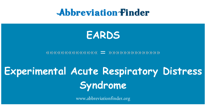 EARDS: ניסיוני תסמונת מצוקה נשימתית חריפה