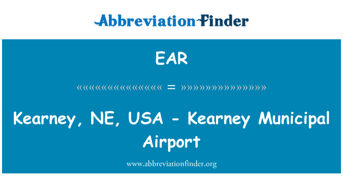 EAR: Kearney, NE, USA - Kearney Municipal Airport