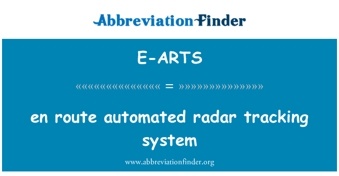 E-ARTS: прелитане автоматизирани радарна система