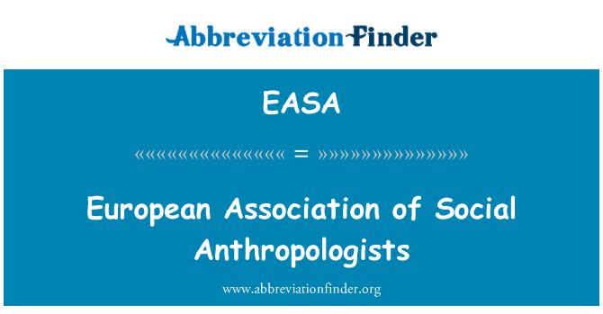 EASA: Evropská asociace sociálních antropologů