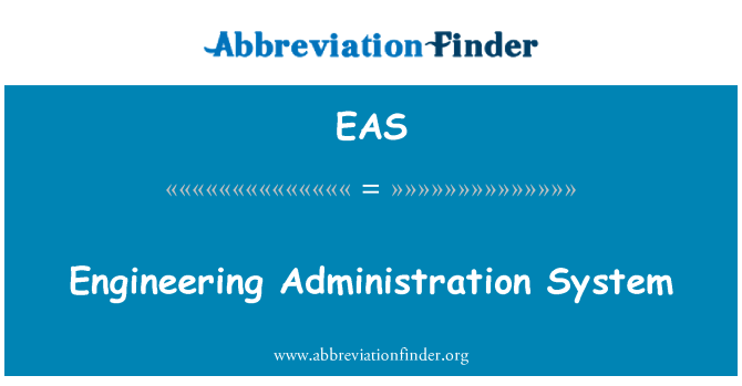 EAS: Sistem upravljanja inženiring