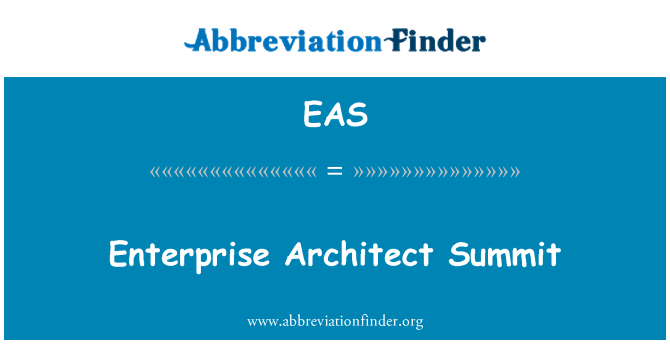 EAS: Enterprise Architect Summit