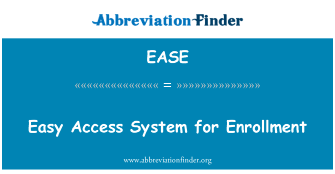 EASE: Enostaven dostop sistem za vpis