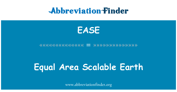 EASE: برابر علاقے پیمانی زمین