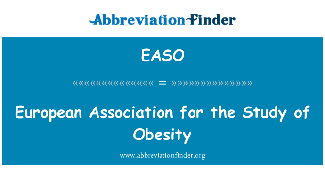 EASO: 歐洲肥胖研究協會