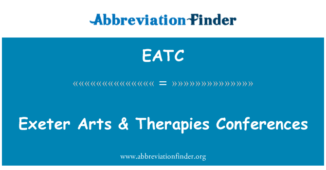EATC: Exeter Arts & konferans Thérapies