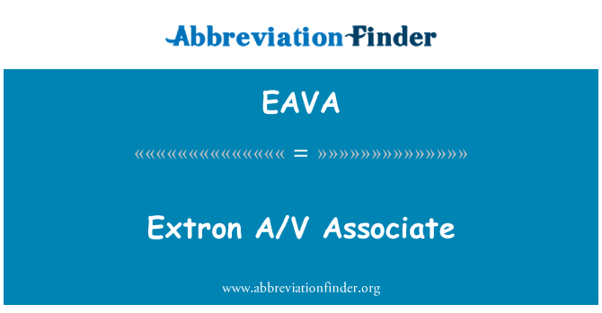 EAVA: Extron A / V saistīt