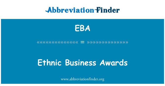 EBA: Etnické Business Awards