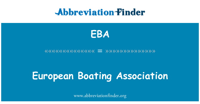 EBA: Laivošanas Eiropas asociācija