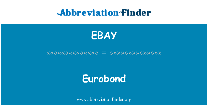 EBAY: Eurobond