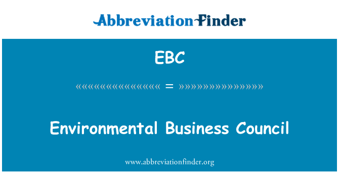 EBC: Environmental Business Council