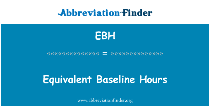 EBH: Ore equivalenti di base