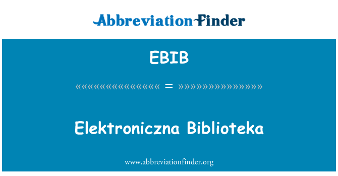 EBIB: Biblioteka tal-Elektroniczna