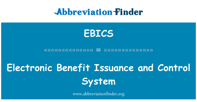 EBICS: Emissione elettronica beneficio e sistema di controllo
