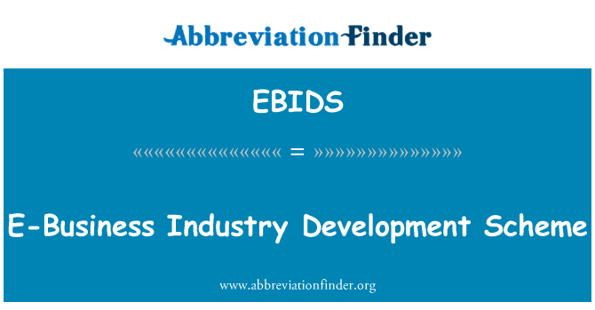 EBIDS: Sistèm E-biznis endistri devlòpman plan
