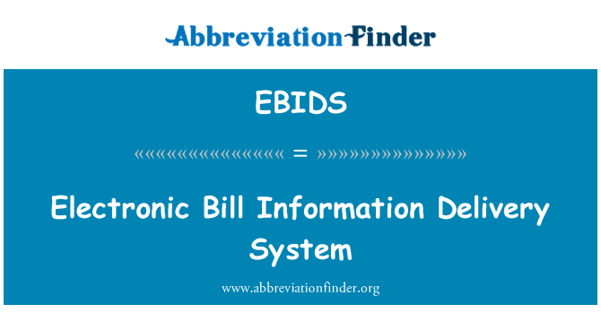 EBIDS: Sistèm enfòmasyon Bill elektwonik