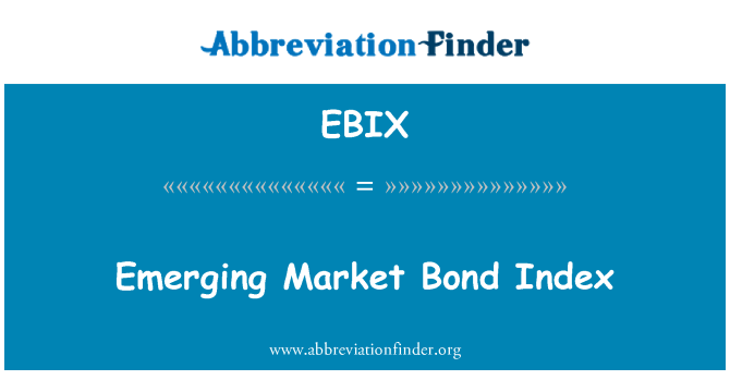 EBIX: Nastajanju Market Bond Index