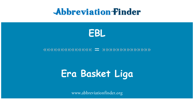 EBL: Era Basket Liga