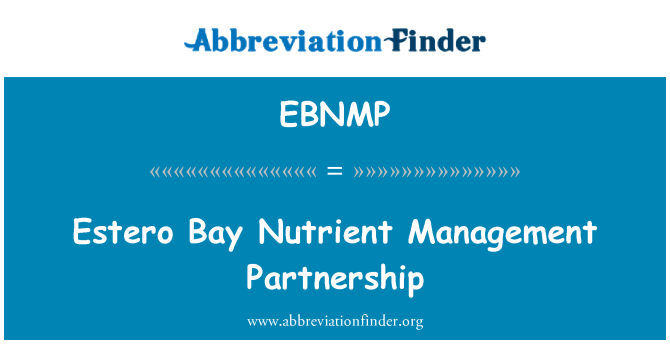 EBNMP: 埃斯特羅灣養分管理夥伴關係