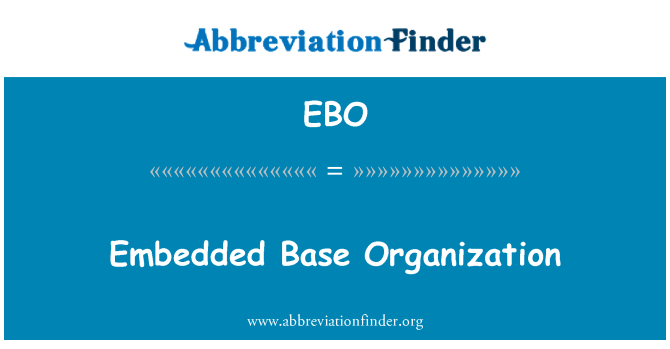 EBO: Osadzony bazy organizacji