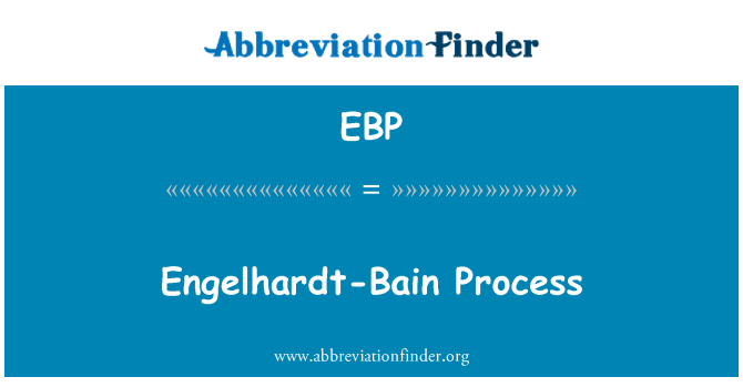 EBP: 恩格尔哈特贝恩过程