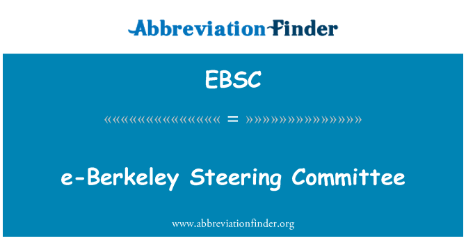 EBSC: e-Berkeley Συντονιστική Επιτροπή