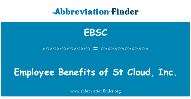EBSC: Beneficios para empleados de St Cloud, Inc.