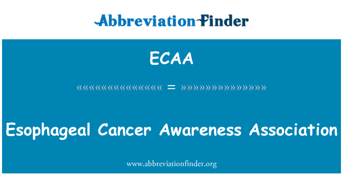 ECAA: Speiseröhrenkrebs Awareness Association
