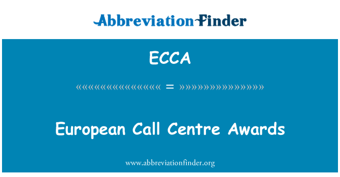 ECCA: Evropská Call centra Awards
