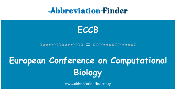 ECCB: 关于计算生物学的欧洲会议