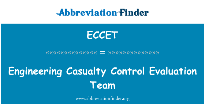 ECCET: Инженерни произшествие контрол оценяващия екип