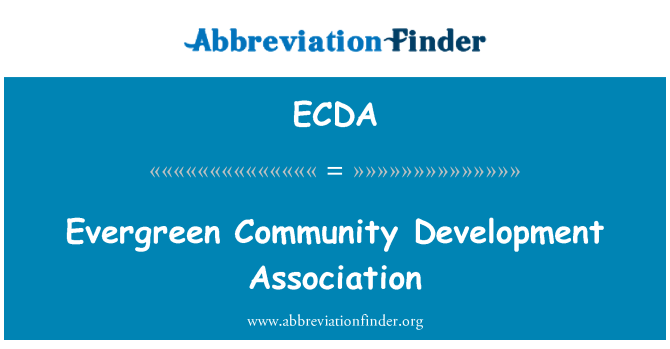 ECDA: Evergreen Community Development Association