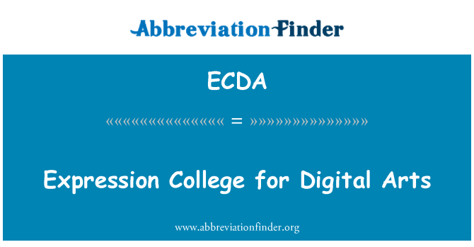 ECDA: Výraz College pro digitální umění
