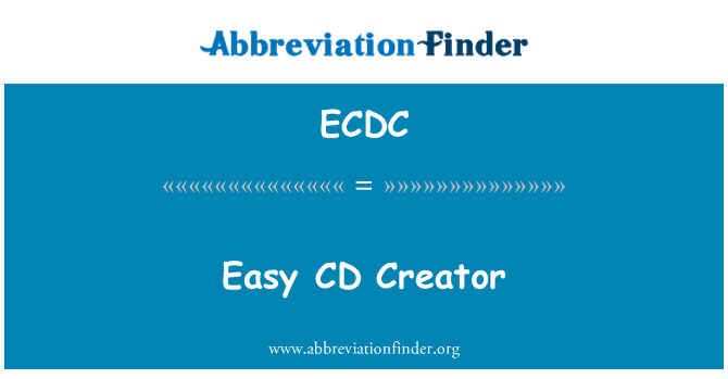 ECDC: Easy CD Creator