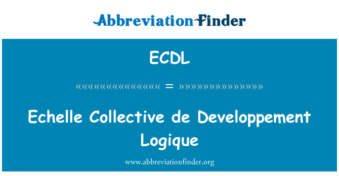 ECDL: Echelle kolektivno de Developpement Logique