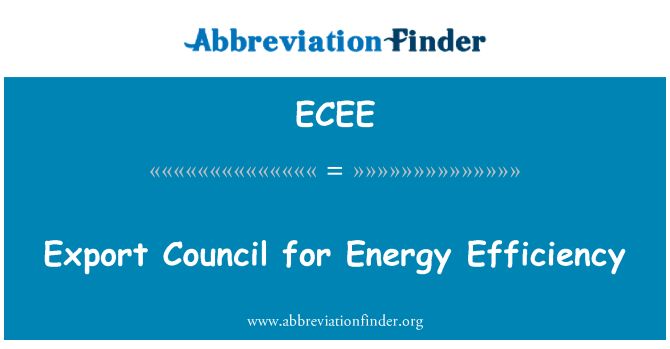 ECEE: Consejo para la eficiencia energética de la exportación