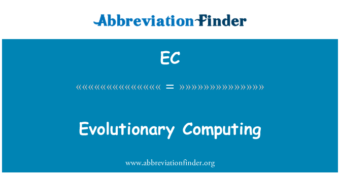 EC: Computación evolutiva