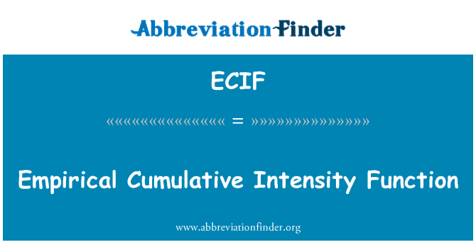 ECIF: Empirické kumulatívne intenzita funkcie