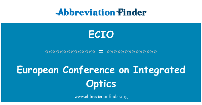 ECIO: Europos konferencijoje dėl integruotos optika