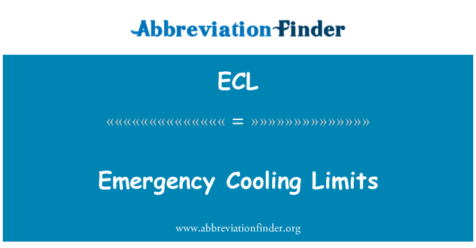 ECL: Аварийно охлаждане граници