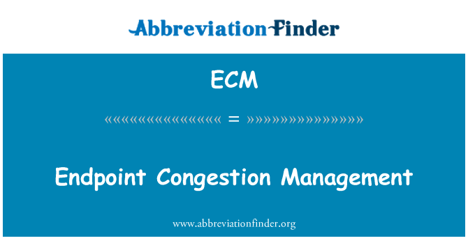 ECM: Endpoint Congestion Management