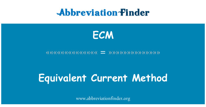 ECM: Ekvivalentní současná metoda