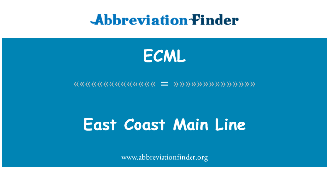 ECML: הקו הראשי בחוף המזרחי
