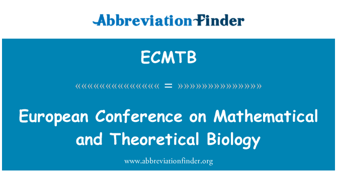 ECMTB: Európska konferencia o matematické a teoretické biológie