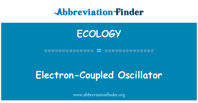 ECOLOGY: Elektron spojený oscilátor